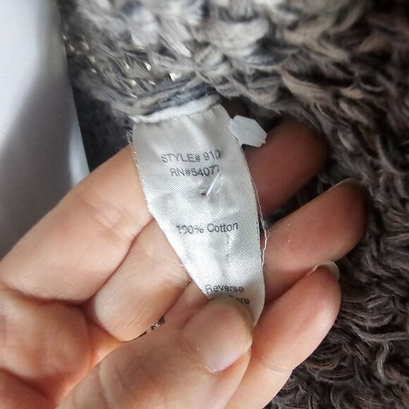 Gray Women's Open Front Cardigan Sweater - Picture 7 of 11